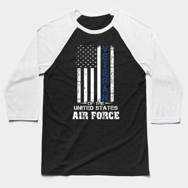 Veteran of the United States US Air Force t-shirt Baseball T-Shirt by philerup